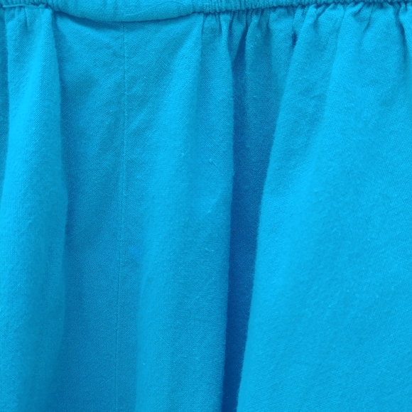 Vintage Turquoise Day Dress Size M - Picture 3 of 6
